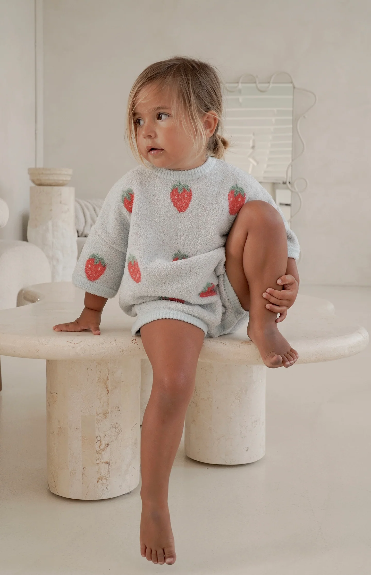 STRAWBERRY ROMPER - SKY - Image 3