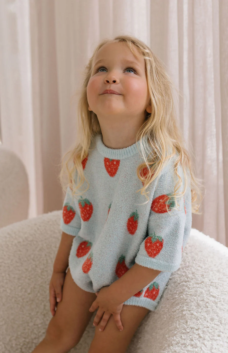 STRAWBERRY ROMPER - SKY - Image 6