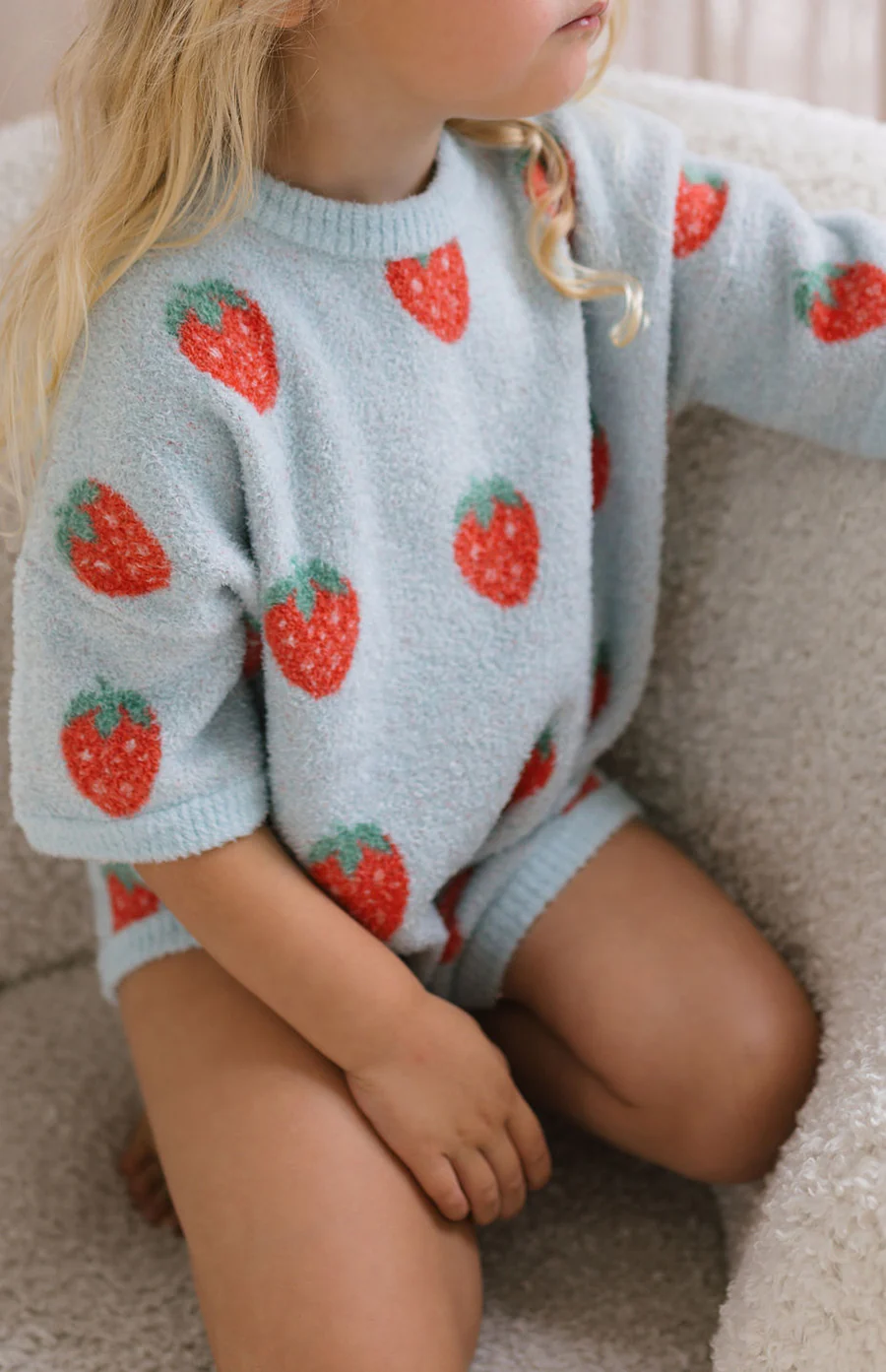 STRAWBERRY ROMPER - SKY - Image 8