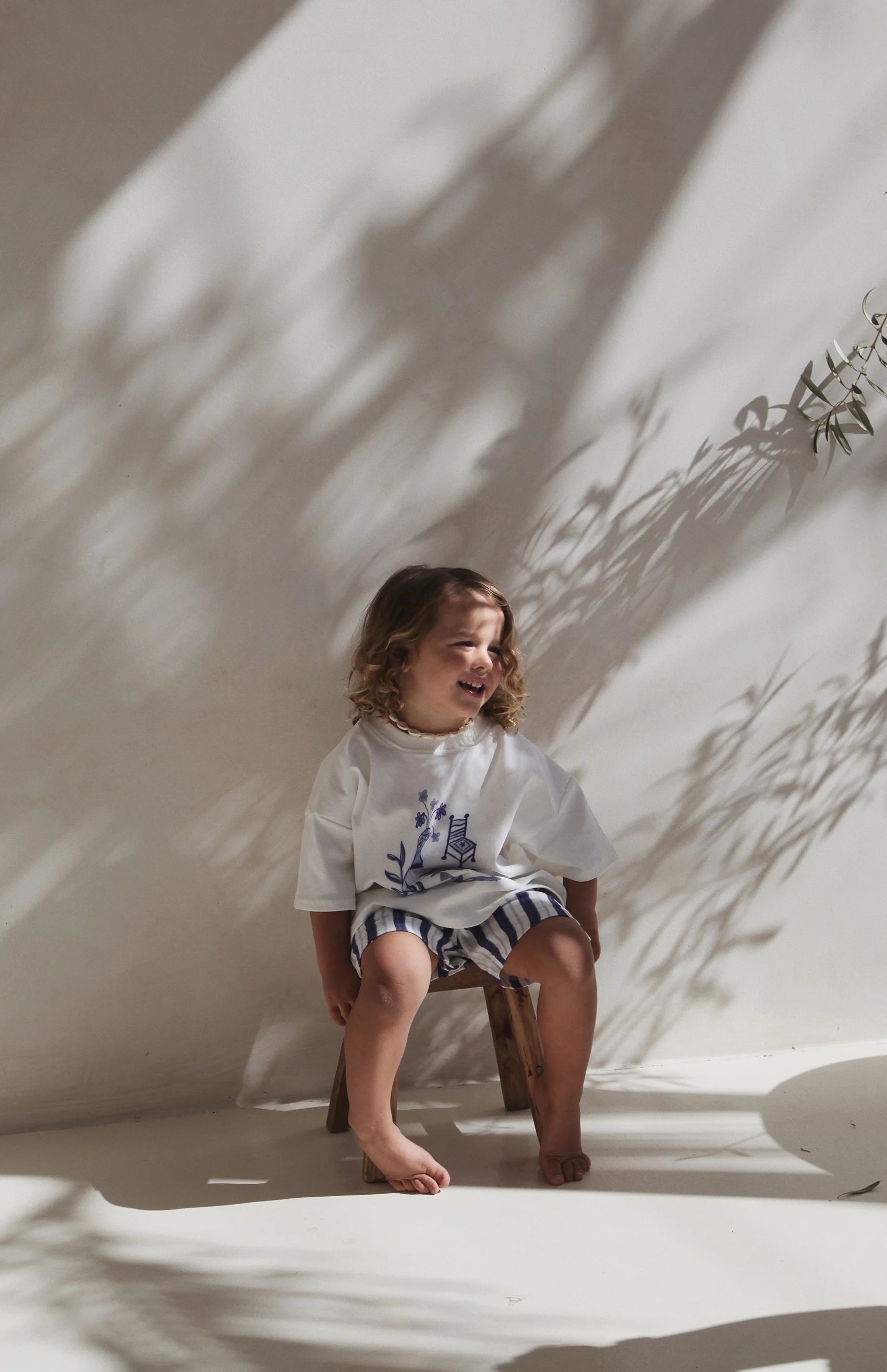 STRIPE SHORTS - NAVY - Image 4