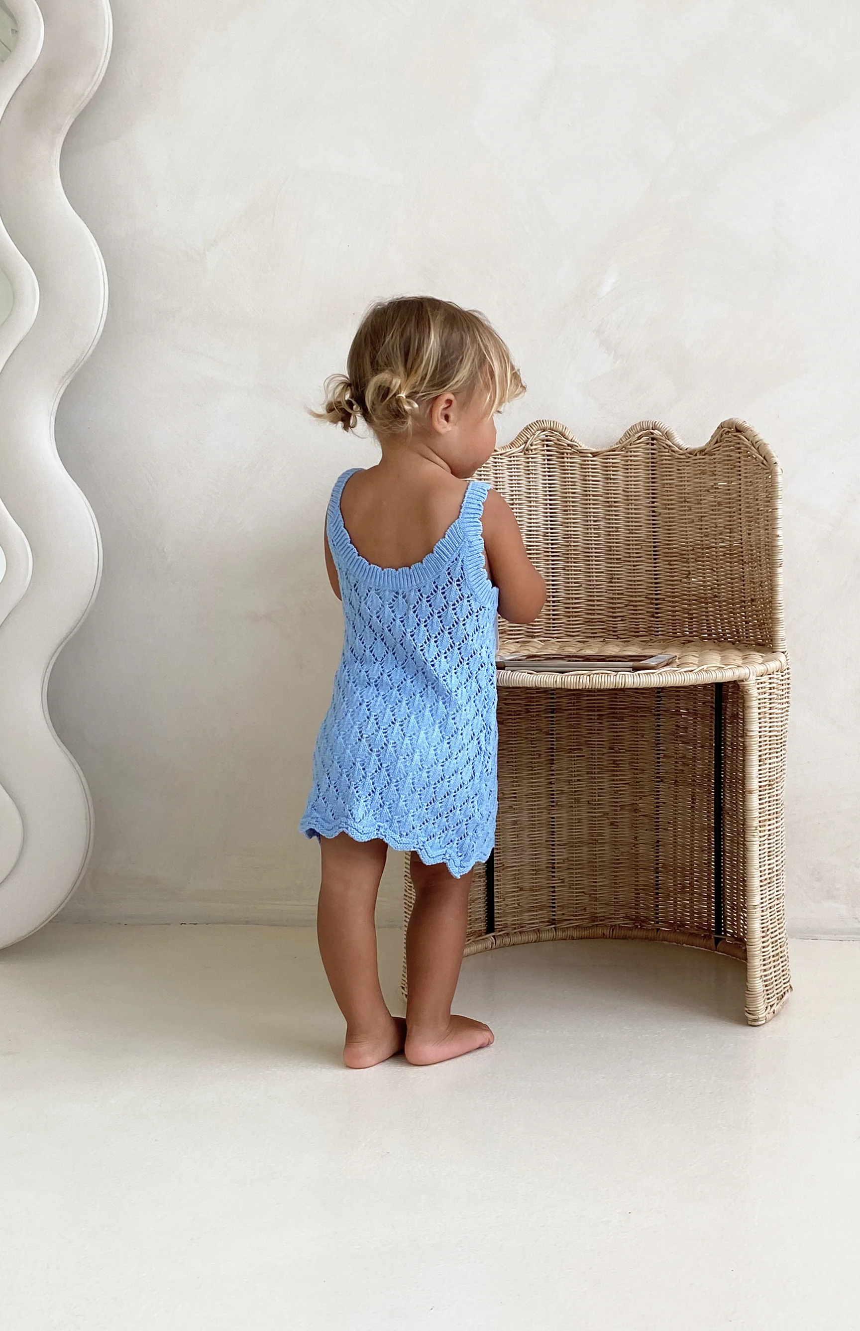 SUKI CROCHET DRESS - AZURE - Image 3