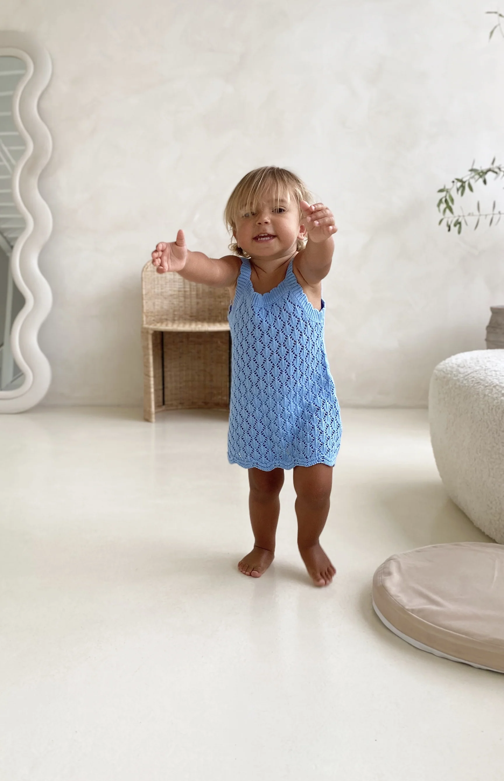 SUKI CROCHET DRESS - AZURE - Image 4