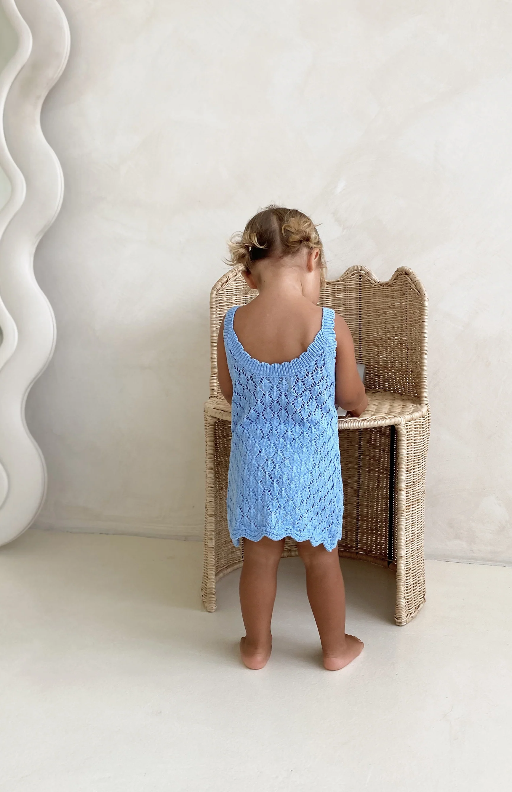 SUKI CROCHET DRESS - AZURE - Image 5