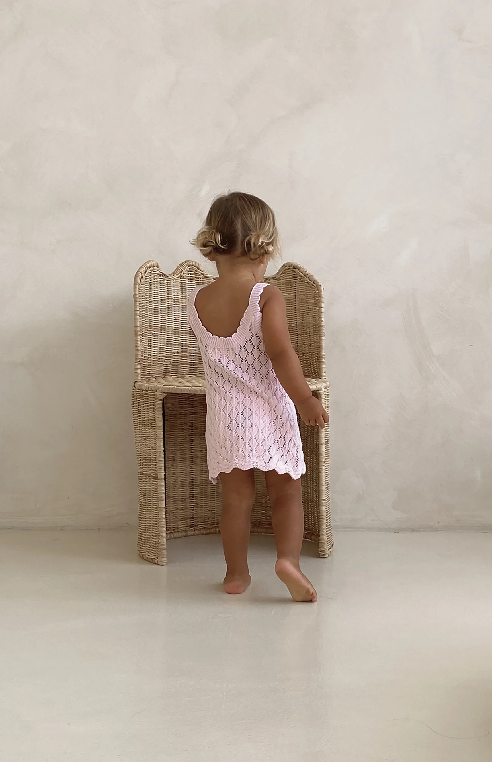SUKI CROCHET DRESS - PINK - Image 3
