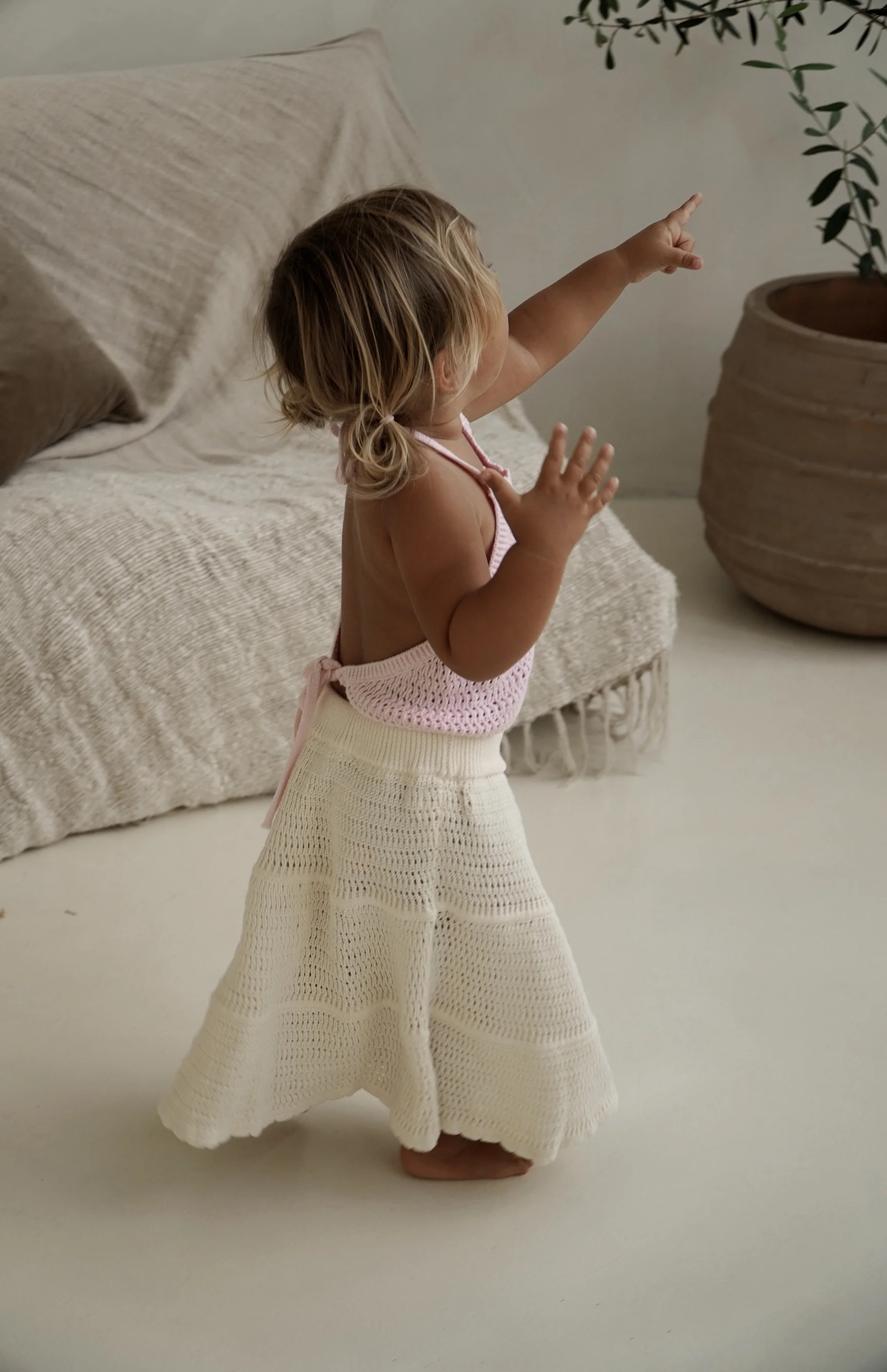 SYLVIE CROCHET TOP - PINK - Image 6