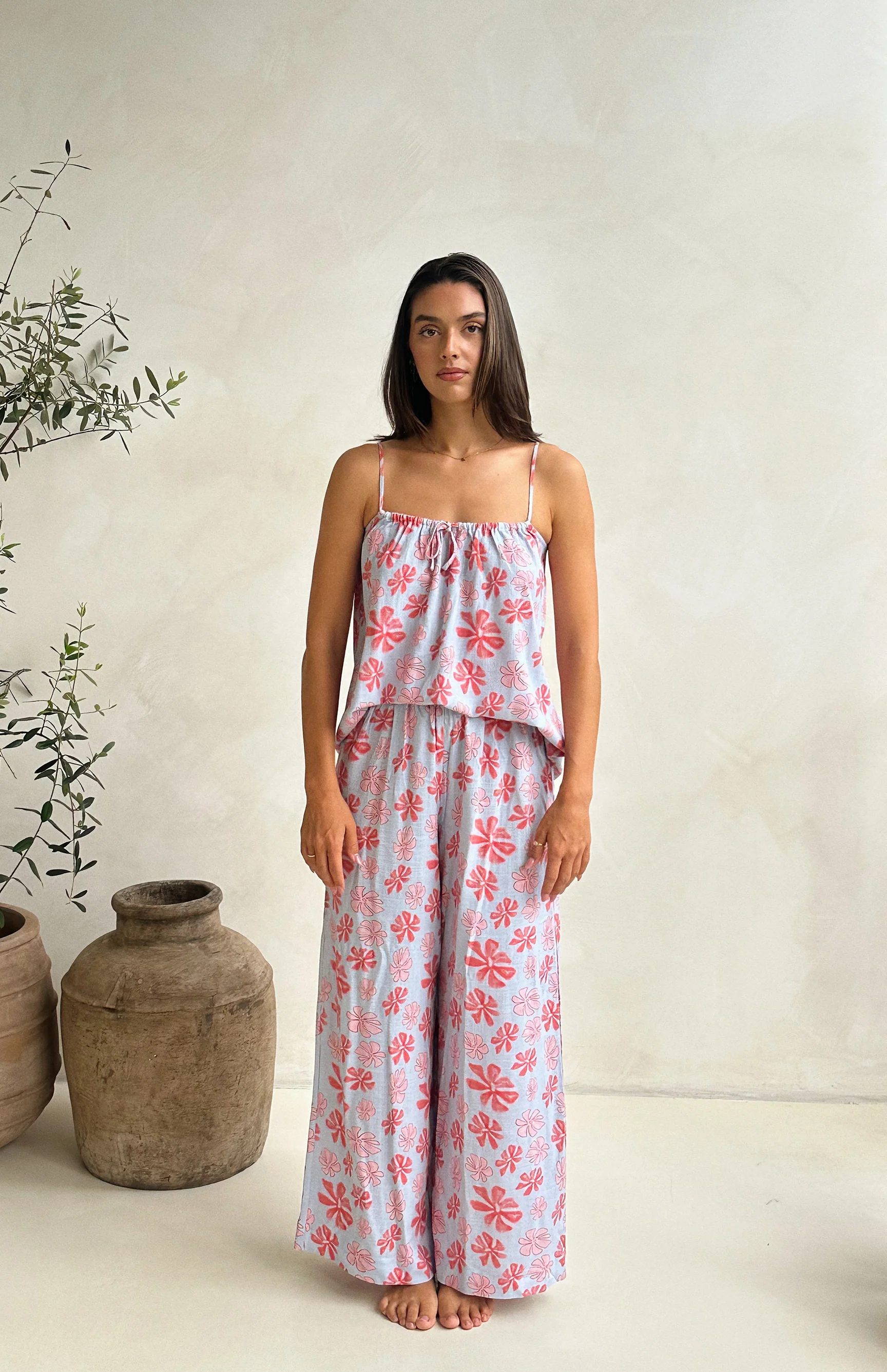 TUSCAN BLOOM SINGLET TOP - MAMA - Image 3