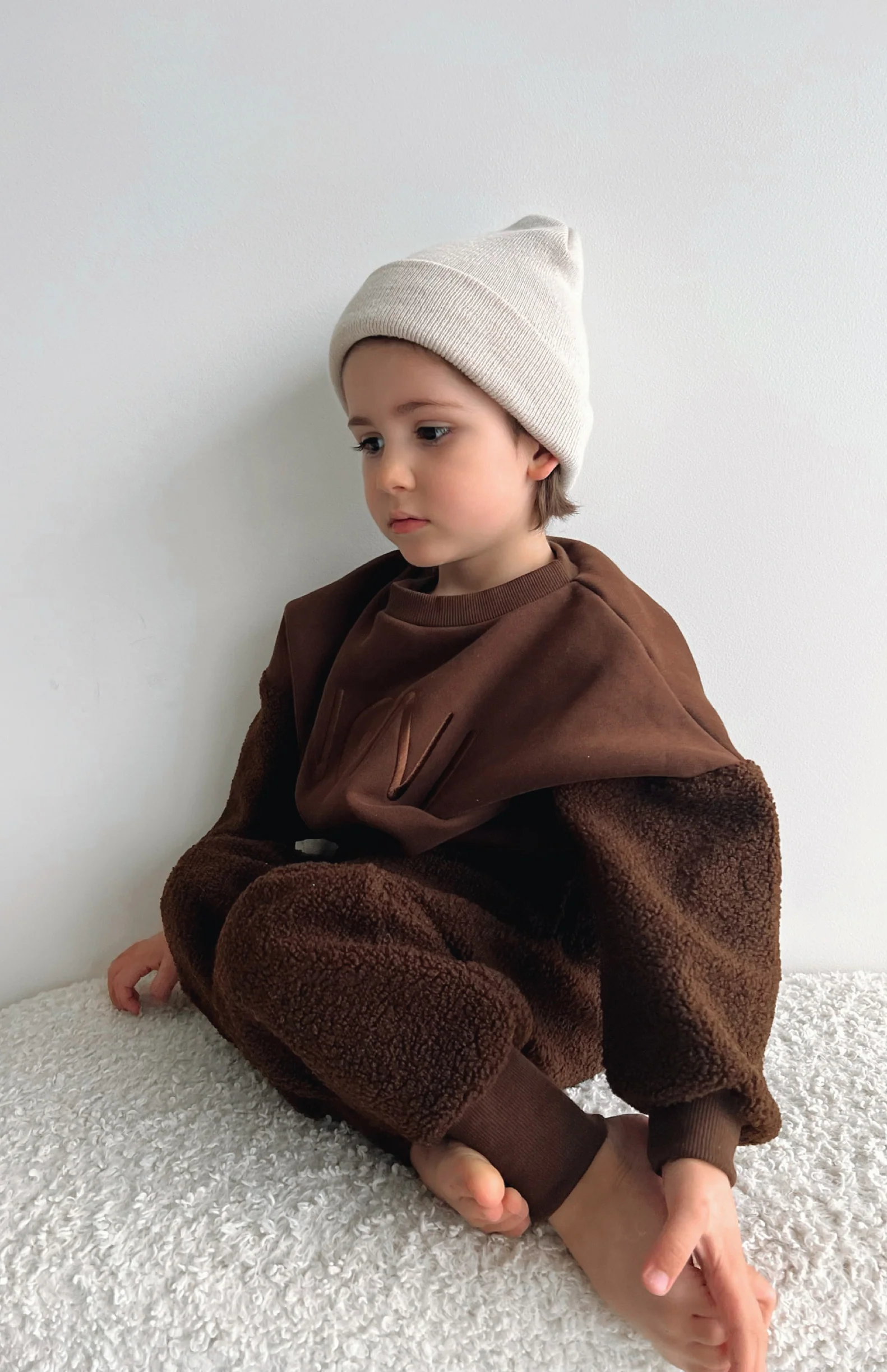 WOOLY TRACK PANT - CHOCOLATE - Image 4